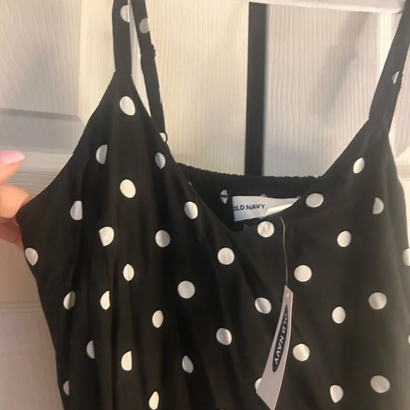 OLDNAVY Black polka dots cami dress - Picture 4 of 4